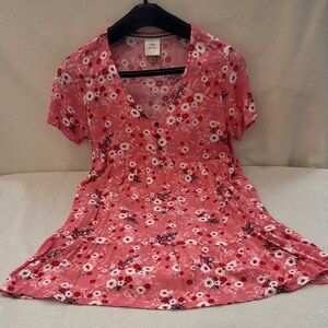 Mossimo Supply Co. Pink Floral Maxi Dress